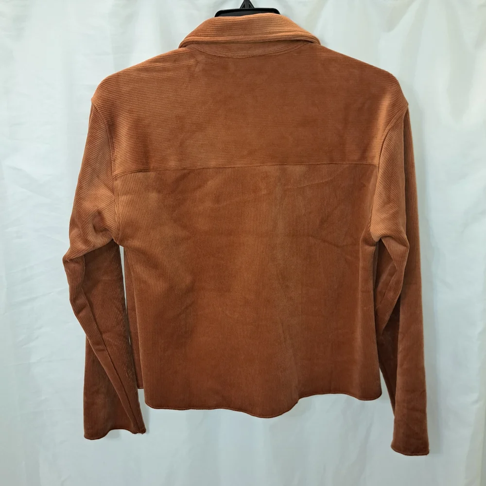Sz S Women's Corduroy Button-Up Shirt Jacket Shacket Super Soft - Picture 9 of 11